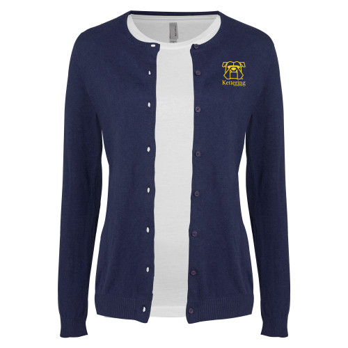  Womens Navy Cardigan Sweater - Primary Mark