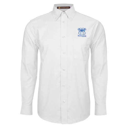  White Oxford Long Sleeve Shirt - Primary Mark