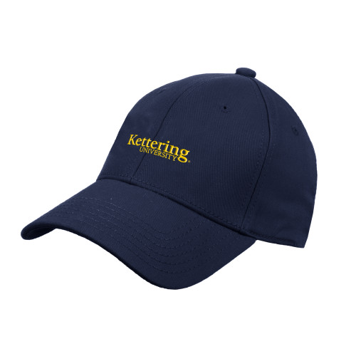  Navy Structured Adjustable Pro Style Hat - Kettering University Wordmark