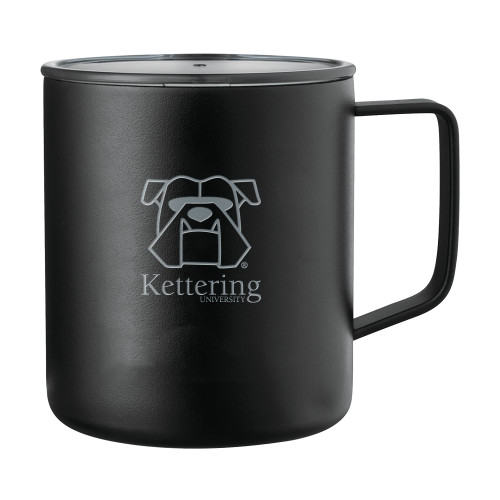  Rover Camp Vacuum Insulated Black Mug 14oz - Primary Mark Engraved