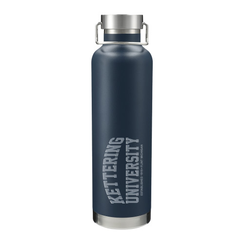  Thor Copper Vacuum Insulated Navy Bottle 32oz - Kettering University Established Date Engraved