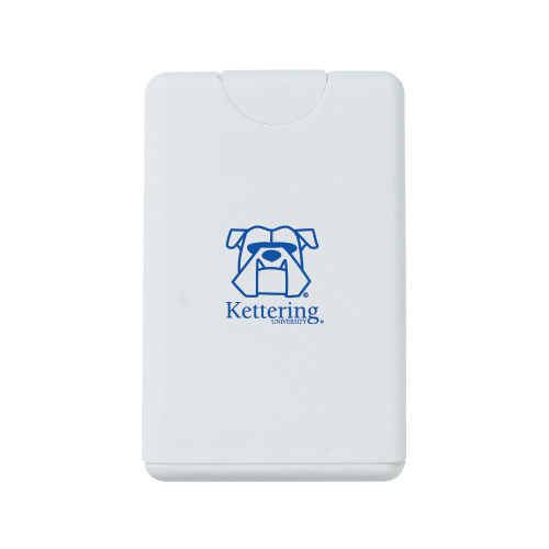  White .66 oz Card Shape Hand Sanitizer - Primary Mark