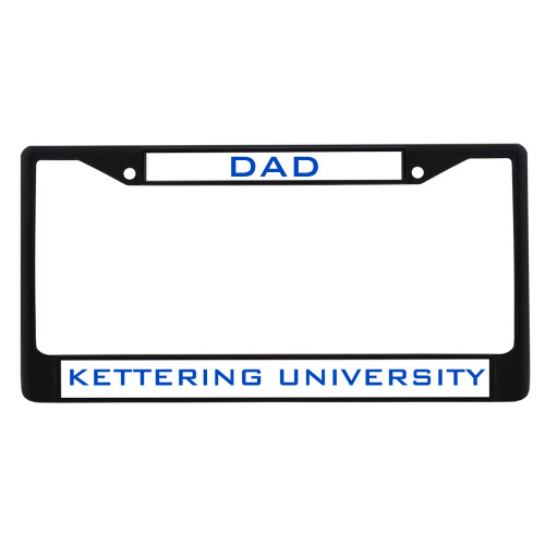  Dad Metal License Plate Frame in Black - Dad