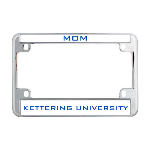  Metal Motorcycle License Plate Frame in Chrome - Mom