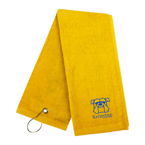  Gold Golf Towel - Primary Mark