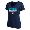 Thumbnail image for  Womens Plus Navy V Neck T Shirt