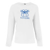 Thumbnail image for  Womens White Long Sleeve Hooded Tee