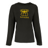 Thumbnail image for  Womens Black Long Sleeve Hooded Tee