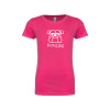 Thumbnail image for  Next Level Girls Fuchsia Fashion Fit T Shirt