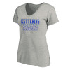 Thumbnail image for  Womens Plus Heather Grey V Neck T Shirt