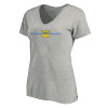 Thumbnail image for  Womens Plus Heather Grey V Neck T Shirt