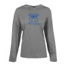 Thumbnail image for  Womens Grey Heather Long Sleeve Hooded Tee