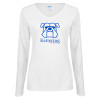 Thumbnail image for  Womens White Long Sleeve V Neck Tee