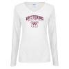 Thumbnail image for  Womens White Long Sleeve V Neck Tee