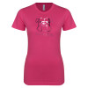 Thumbnail image for  Next Level Womens Fuchsia Boyfriend Tee
