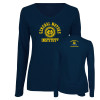 Thumbnail image for  Womens Navy Long Sleeve V Neck Tee