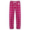 Thumbnail image for  Womens Dark Fuchsia/White Flannel Pajama Pant