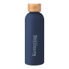 Thumbnail image for  Blair Navy Stainless Steel Bottle w/ Bamboo Lid 17 oz