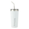 Thumbnail image for  Faye White Vacuum Tumbler w/ Stainless Steel Straw 20 oz