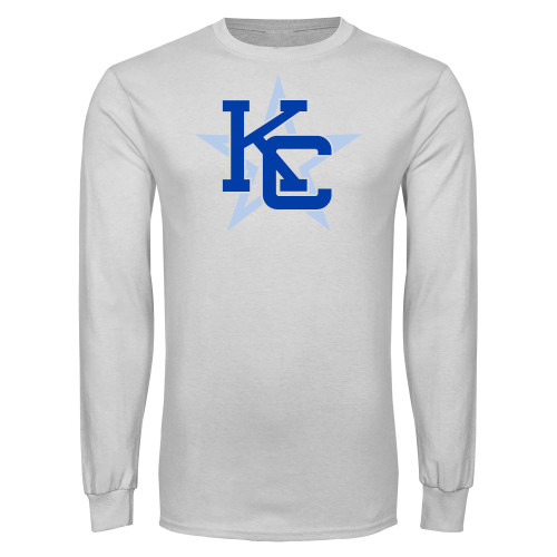  White Long Sleeve T Shirt - KC
