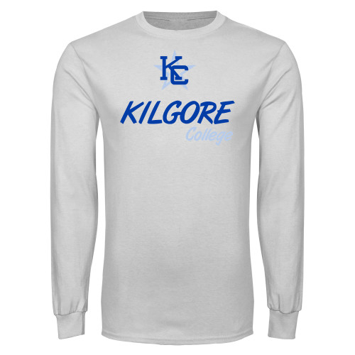  White Long Sleeve T Shirt - KC College