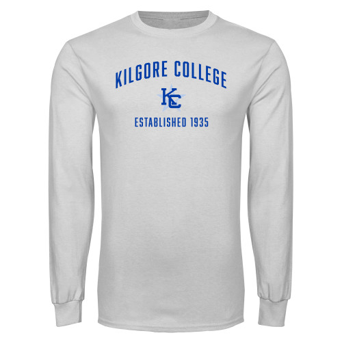  White Long Sleeve T Shirt - Est. 1935