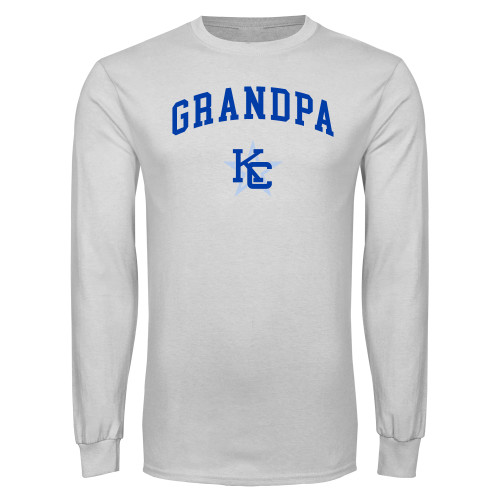  White Long Sleeve T Shirt - Grandpa