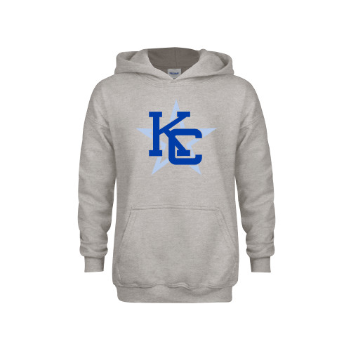  Youth Grey Fleece Hood - KC