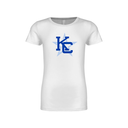  Next Level Girls White Fashion Fit T Shirt - KC