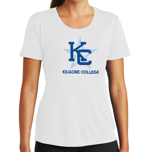  Womens White Performance Tee - Primary