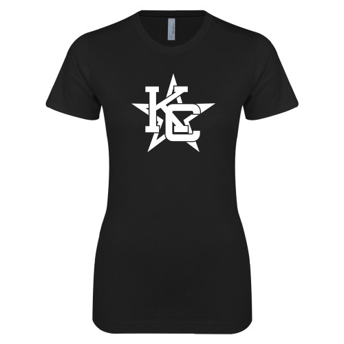  Next Level Womens Black Boyfriend Tee - KC