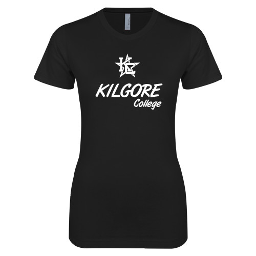  Next Level Womens Black Boyfriend Tee - KC College