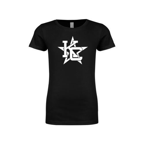  Next Level Girls Black Fashion Fit T Shirt - KC