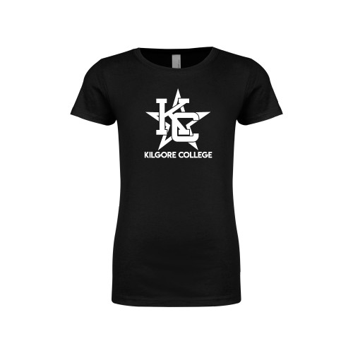  Next Level Girls Black Fashion Fit T Shirt - Primary