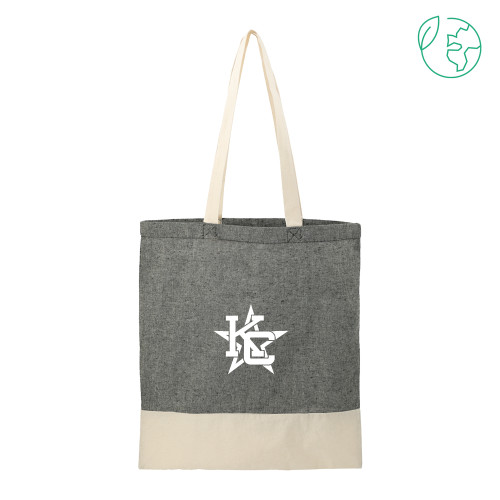 Split Recycled Black Cotton Twill Convention Tote - Primary