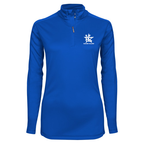  Syntrel Womens Royal Interlock 1/4 Zip - Primary