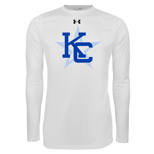  Under Armour White Long Sleeve Tech Tee - KC
