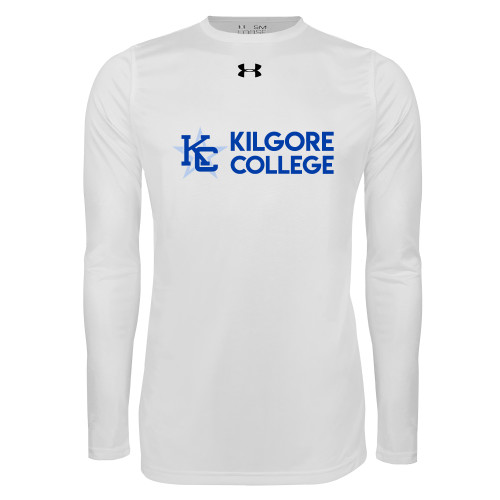  Under Armour White Long Sleeve Tech Tee - Kilgore Horizontal