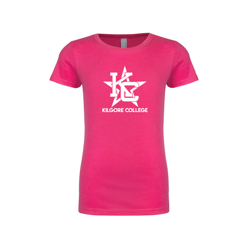  Next Level Girls Fuchsia Fashion Fit T Shirt - Primary