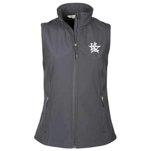  Womens Charcoal Core Softshell Vest - KC