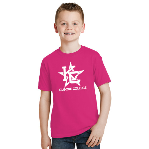 Youth Hot Pink T Shirt - Primary