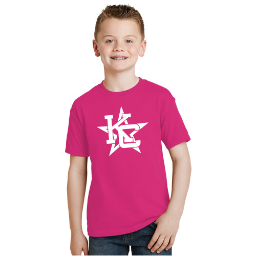  Youth Hot Pink T Shirt - KC