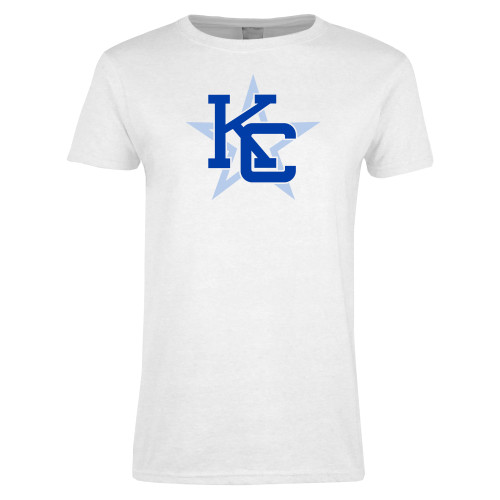  Womens White Short Sleeve Tee - KC