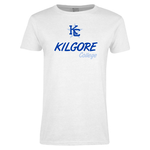  Womens White Short Sleeve Tee - KC College