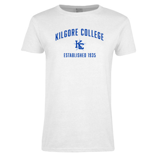  Womens White Short Sleeve Tee - Est. 1935