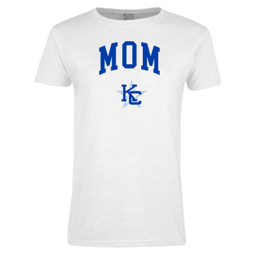  Womens White Short Sleeve Tee - Mom