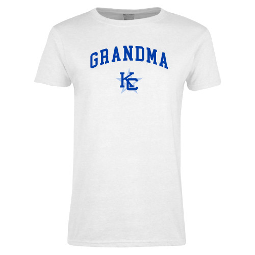  Womens White Short Sleeve Tee - Grandma