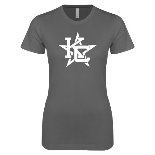  Next Level Womens Charcoal Boyfriend Tee - KC