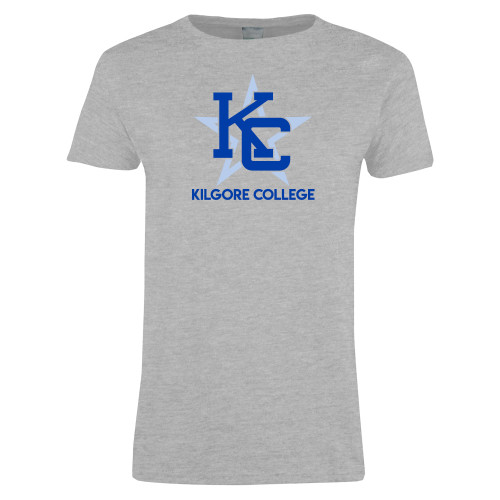  Womens Grey Short Sleeve Tee - Primary