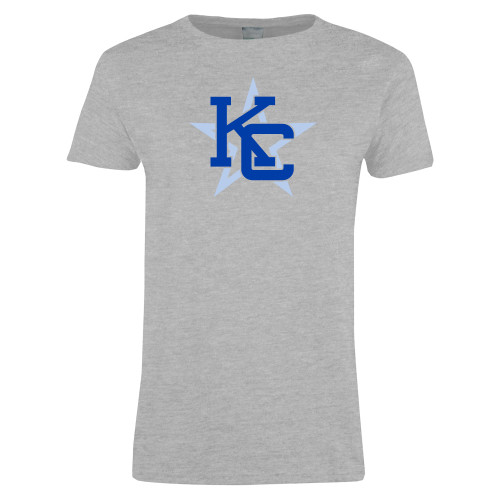  Womens Grey Short Sleeve Tee - KC